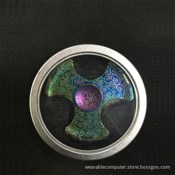 Wholesale Removable Cool Aluminum Novelty Gyroscope Fingertips Spiral Metal Hand Spinner Gyro